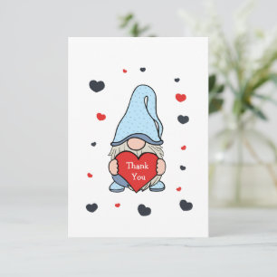 Cute gnome thank you card