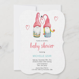 Cute Gnome Twins Watercolor Hand-painted