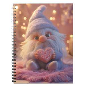 Cute Gnome with Heart: Valentine's Day Design Notebook