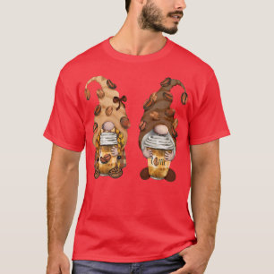 Cute Gnomes Coffee Funny Caffeine Men Women Premiu T-Shirt
