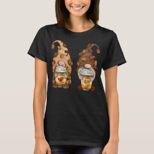 Cute Gnomes Coffee Funny Caffeine Men Women T-Shirt