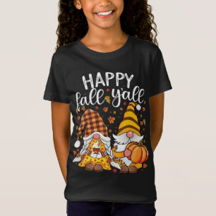 Cute gnomes couple with pumpkin spice Fall Yall au T-Shirt
