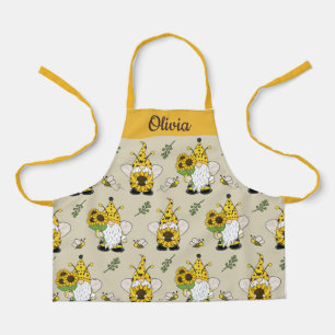 Cute Gnomes Custom Text Apron