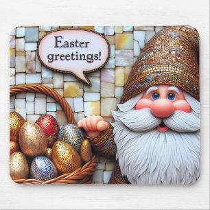 CUTE GNOME'S EASTER GREETINGS Eggs ~  Mouse Mat