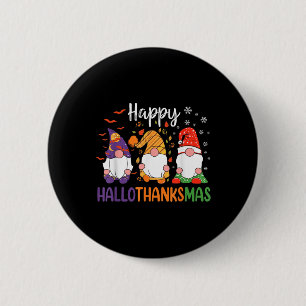 Cute Gnomes Fall Halloween Women Girls Happy Hallo 6 Cm Round Badge