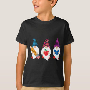 Cute Gnomes Funny Back To School Gift Teacher and  T-Shirt