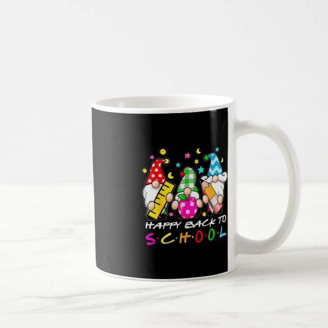 Cute Gnomes Happy Back To School Teachers Student  Coffee Mug (Right)
