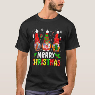 Cute Gnomes Merry Christmas  Family Gnome Xmas Mat T-Shirt