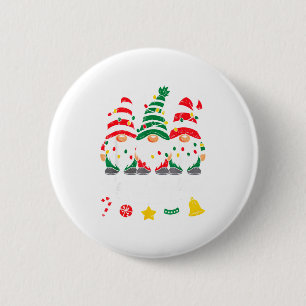 Cute Gnomes Merry Christmas Light Family Gnome Xma 6 Cm Round Badge