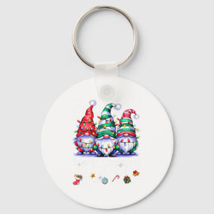 Cute Gnomes Merry Christmas Light Family Gnome Xma Key Ring
