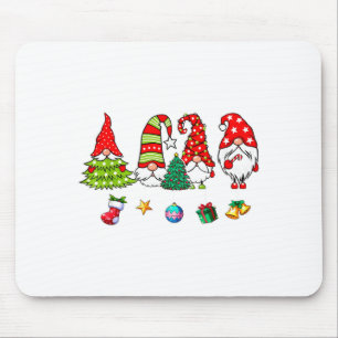 Cute Gnomes Merry Christmas Light Family Gnome Xma Mouse Mat