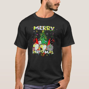 Cute Gnomes Merry Christmas Light Family Gnome Xma T-Shirt