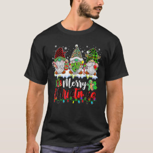 Cute Gnomes Merry Christmas Light Family Gnome Xma T-Shirt