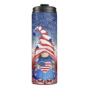 Cute Gnomes Patriotic Thermal Tumbler