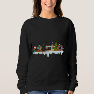 Cute Gnomes Sewing Machines Christmas Tree Sewing  Sweatshirt
