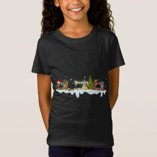 Cute Gnomes Sewing Machines Christmas Tree Sewing T-Shirt