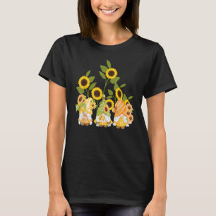 cute gnomes sunflower garden Women's Summer T-Shirt