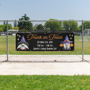 Cute Gnomes Trunk or Treat Banner