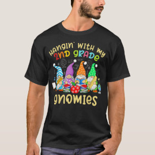 Cute Gnomies Hangin With My 2nd Grade Back To Scho T-Shirt