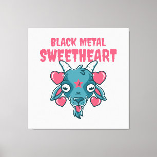  Cute Goat Head Baphomet Canvas Print