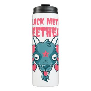 Cute Goat Head Baphomet Thermal Tumbler