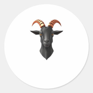 Cute Goat Hear 3d - Animals World Sticker