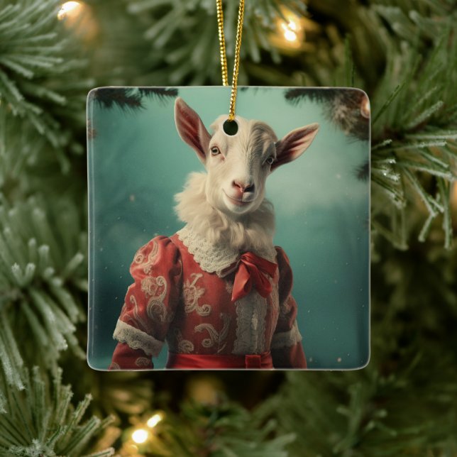 Cute Goat Ornament Decor, Gifts for Goat Lovers  (Tree)