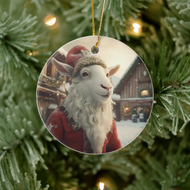 Cute Goat Ornament Decor, Gifts for Goat Lovers  (Tree)