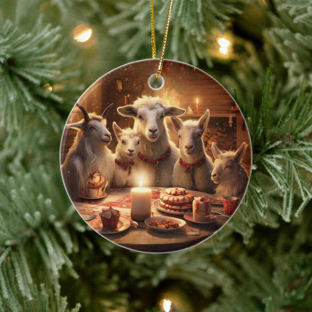 Cute Goat Ornament Decor, Gifts for Goat Lovers  (Tree)