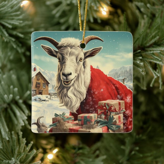 Cute Goat Ornament Decor, Gifts for Goat Lovers  (Tree)
