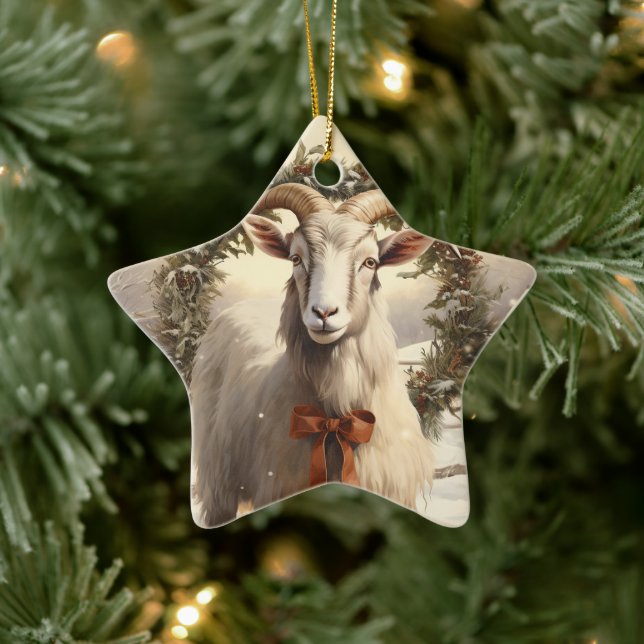 Cute Goat Ornament Decor, Gifts for Goat Lovers  (Tree)