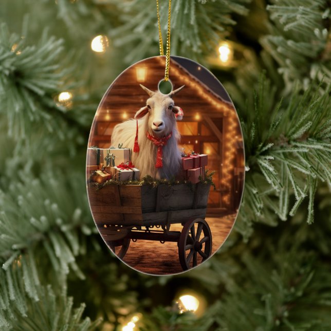 Cute Goat Ornament Decor, Gifts for Goat Lovers  (Tree)