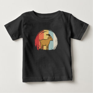 Cute Goat Retro Baby T-Shirt