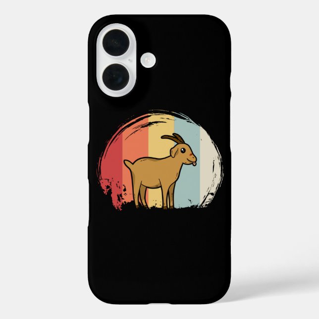 Cute Goat Retro Case-Mate iPhone Case (Back)