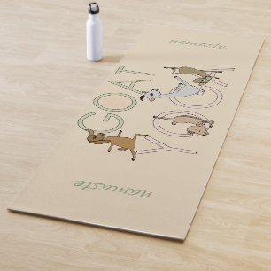 CUTE GOAT YOGA - CHANGE COLOR ADD YOUR TEXT YOGA MAT