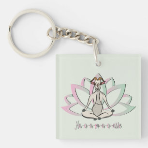 CUTE GOAT YOGA   Namaste GetYerGoat™ Key Ring