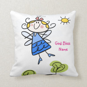Cute Goddaughter Angel Personalised Cushion