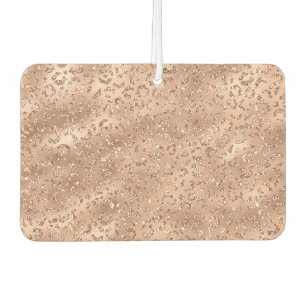 Cute Gold Cheetah Leopard Skin Print Pattern Car Air Freshener