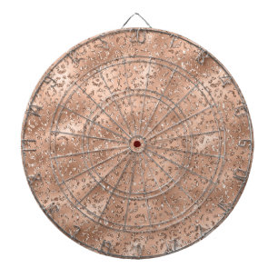 Cute Gold Cheetah Leopard Skin Print Pattern Dartboard