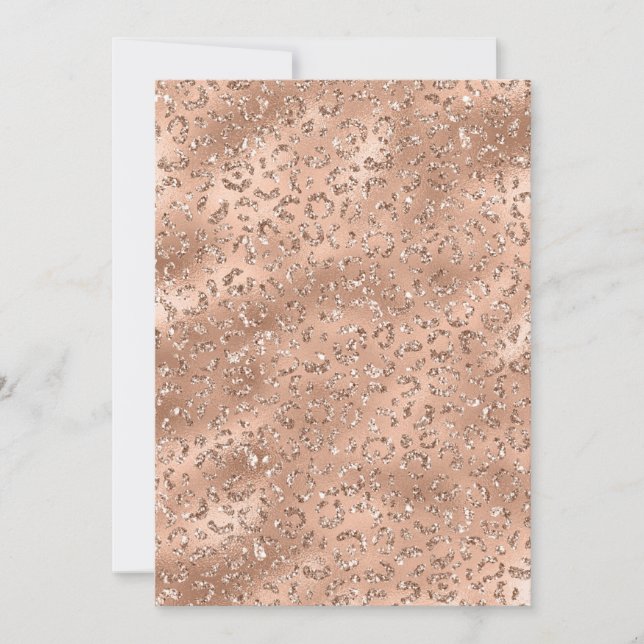 Cute Gold Cheetah Leopard Skin Print Pattern Thank You Card (Front)