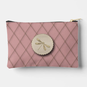 Cute Gold Dragonfly Accessory Pouch
