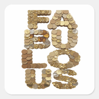 Cute Gold FABULOUS Label Design