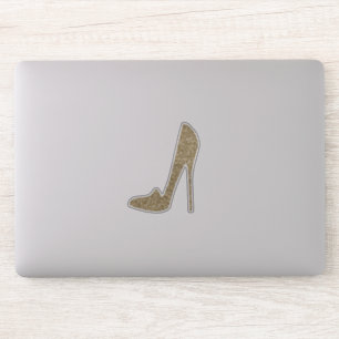 Cute Gold Glitter High Heels