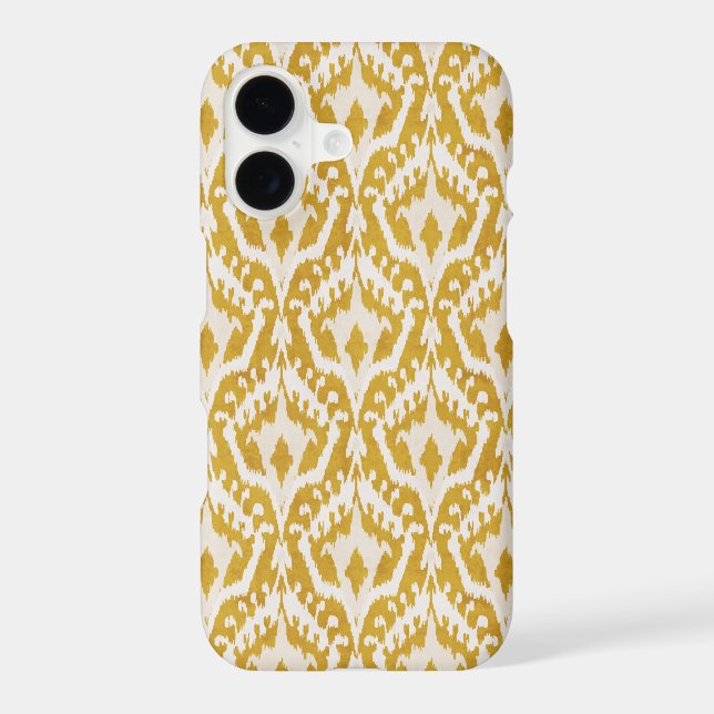 Cute gold ikat tribal patterns (Back)