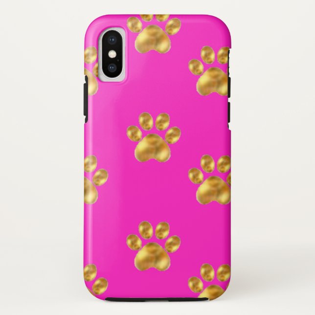 Cute gold paws Case-Mate iPhone case (Back)