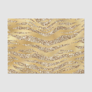 Cute Gold Tiger Skin Print Pattern Animal Lover Tissue Paper