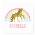 Cute Gold Unicorn Girl's Room