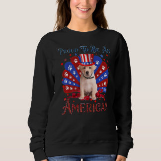 Cute Goldador American Flag Happy 4th Of July Sweatshirt