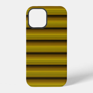 Cute golden black stripes iPhone 12 case
