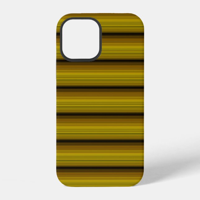 Cute golden black stripes iPhone case (Back)